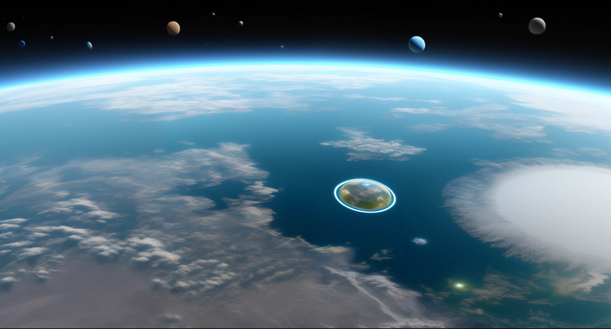 A high ict oriented planet with tall rhombuyic buildings with well developed roads in space