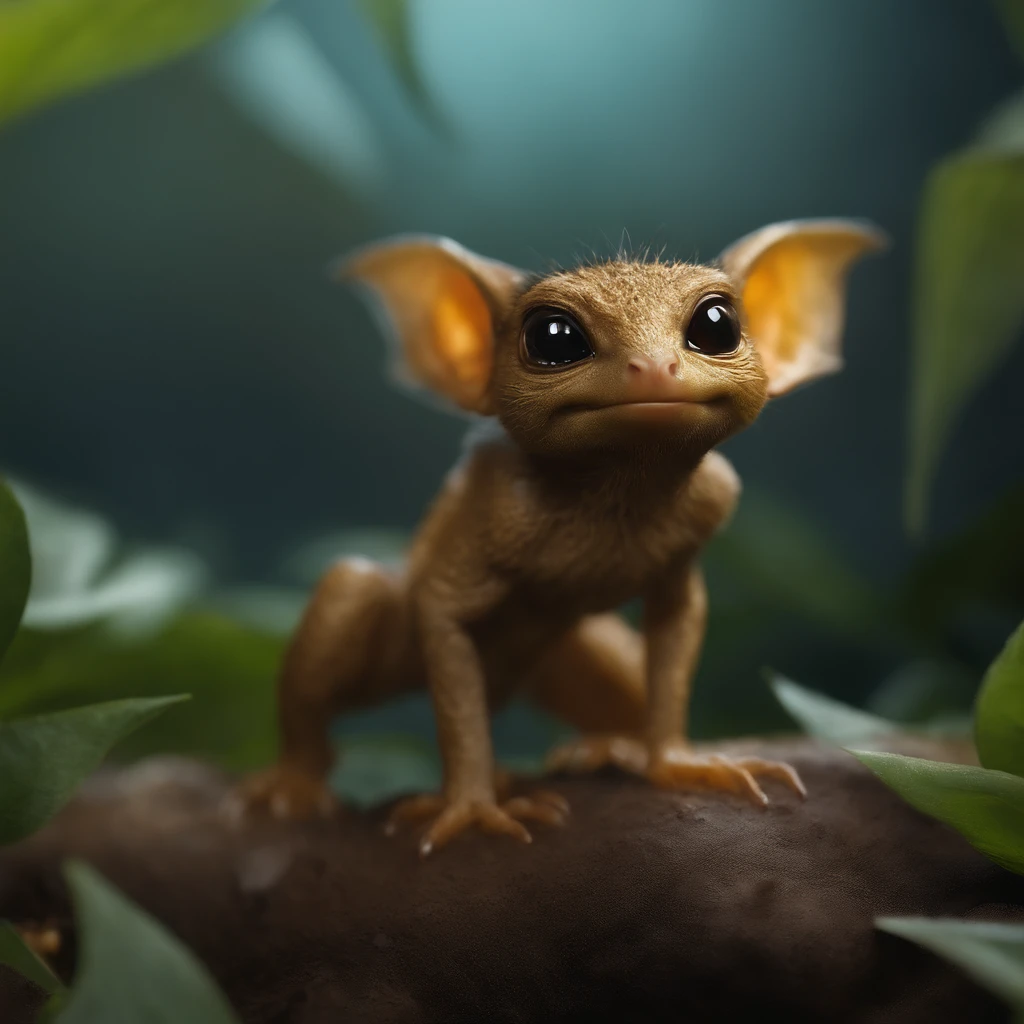 gremlin, looks like a mole, , bright silver and brown, long tail, engulfed in yellow flames, flame clothing, Best Quality, Masterpiece, in style of dark fantasy art, In the cave,Small male goblins, large ears, snook, trunk, tousled, big eyes, He stands near the lake, Cute creatures from space. Terraforming. Alien Flora, Miki Asai Macro Photography, a closeup of a, Ultra Detailed, Popular on ArtStationH, sharp-focus, studio photo, intricate details, Highly detailed, Author:by Greg Rutkowsky: details face, detailed skin, 真实感, Realism,Brad Jongsan walks in the jungle (Night of the Fireflies), (higly detailed: 1 1), rough face, natural skin, hiquality, NSFW, pretty eyes, (Detailed face and eyes), (s face: 1 2), tumult, Complementary, real-photo, .....PSD, Lightweight Film Photography, sharp-focus, contrast lighting, Detail Skin, high resolution 8k, Crazy detailing, Realistic, professional photo of a, 8K UHD, dslr, soft light, hiquality, film grains, Fujifilm XT3