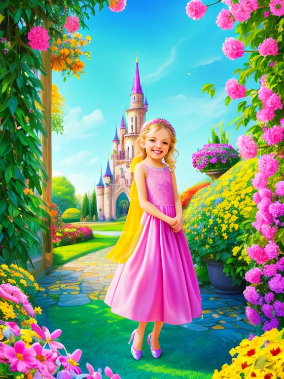 On the specific page, visualize an enchanted setting with captivating characters. The use of vibrant, soft colors conveys a friendly atmosphere. Details like expressive facial expressions and fun background elements encourage visual exploration. The digital technique allows precise adjustments, ensuring harmony between illustrations and text.