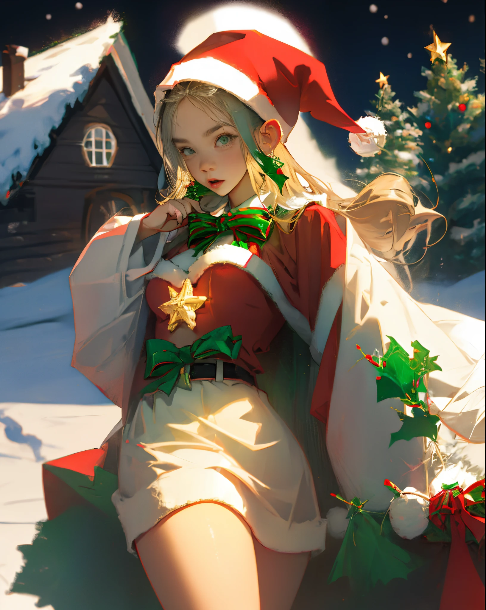 christmas santa girl