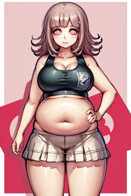 fat, obese, overweight, gained weight, fat belly, chiaki Nanami