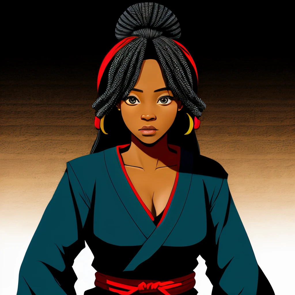African woman who's a ninja