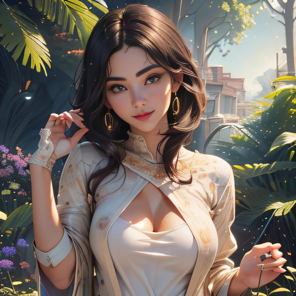 (extremely detailed 8K wallpaper:2), (photo:2), (26 years old Xuan Beautiful girl:2), (gives a lecture to friends:2), Detailed (Face & Eyes), (hyper realistic:1), (Highly detailed:1), (Epic Realistic:1), rim light, (Maximum details:1), Cosy, (body complet:1.3), (looking a viewer:2), (Attractive qualities of a woman:2), (attractive female:2), (Attractive:2), Smile, intelligence, sympathy, Grace, A sense of style, Fitness, Care, optimism, (sensitivity:2), frankness, Romantic gestures, playfulness, Fashion Sense, (sensuality:2), charm, modesty, Thoughtfulness, (femininity:1), flirtatiousness, warmth, (Physical Attractiveness:2), beautiful smile, Love of Life, Strength and power, Vulnerability, curiosity, wonder, Love, (Nature's prehistory:2), Kawaii, waifu, beautiful breasts, (attractive body:2), (handsome body:2), BEAUTIFUL POSE, attractive pose, (nice feet:1.0), (beautiful clothing:1), (Classic clothes:2), (elegant clothing:2), (European Clothing:2), detailed clothes, (upskirt:1), (blouse:1), (provocative pose)