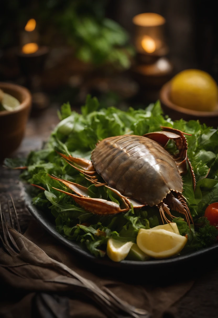 Thai bouquet horseshoe crab salad