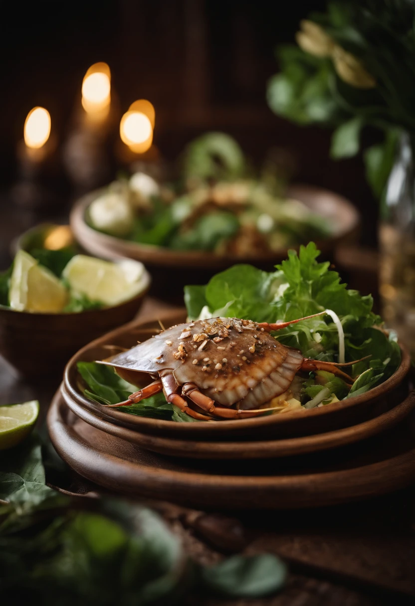 Thai bouquet horseshoe crab salad