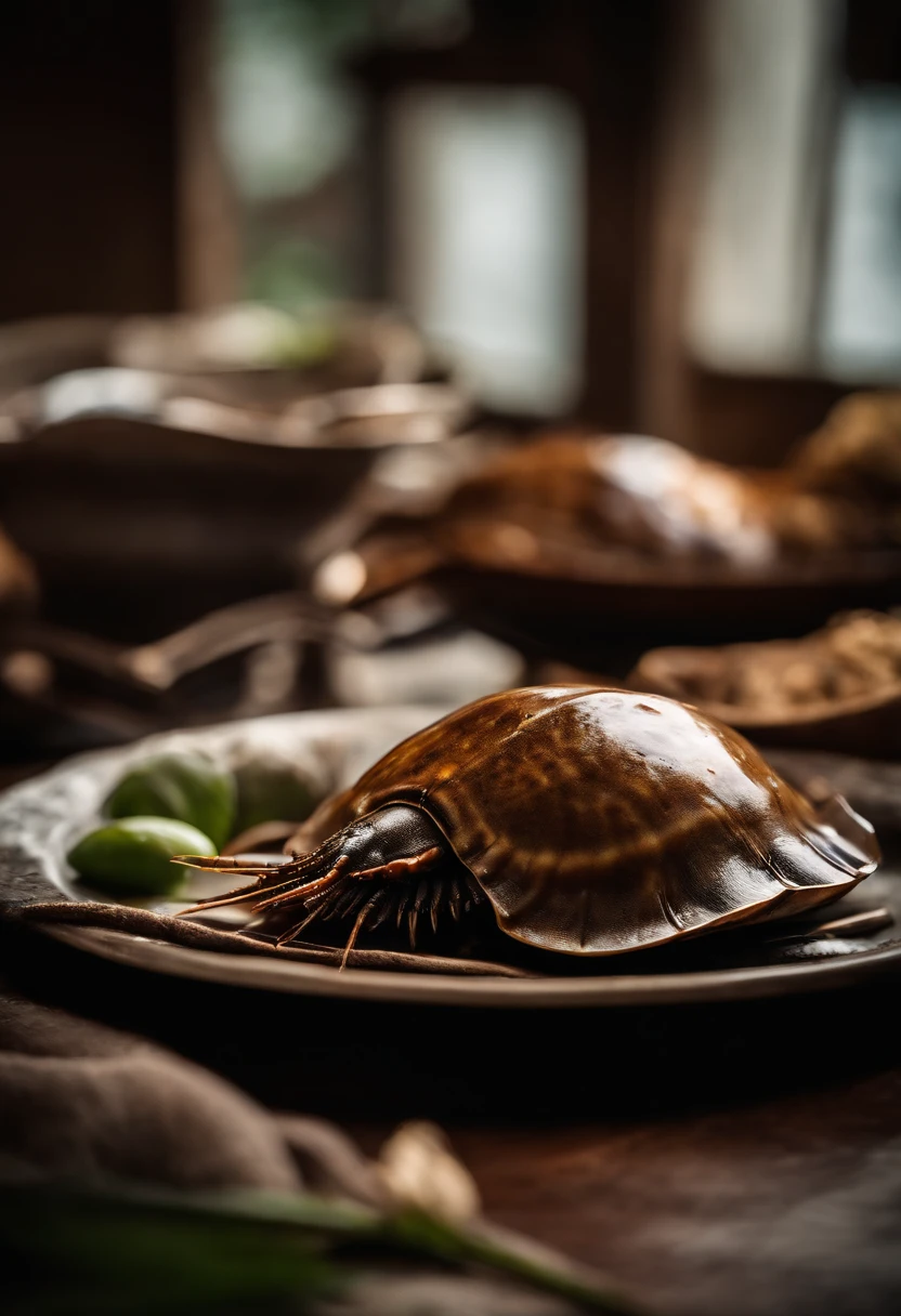 Thai horseshoe crab roasted