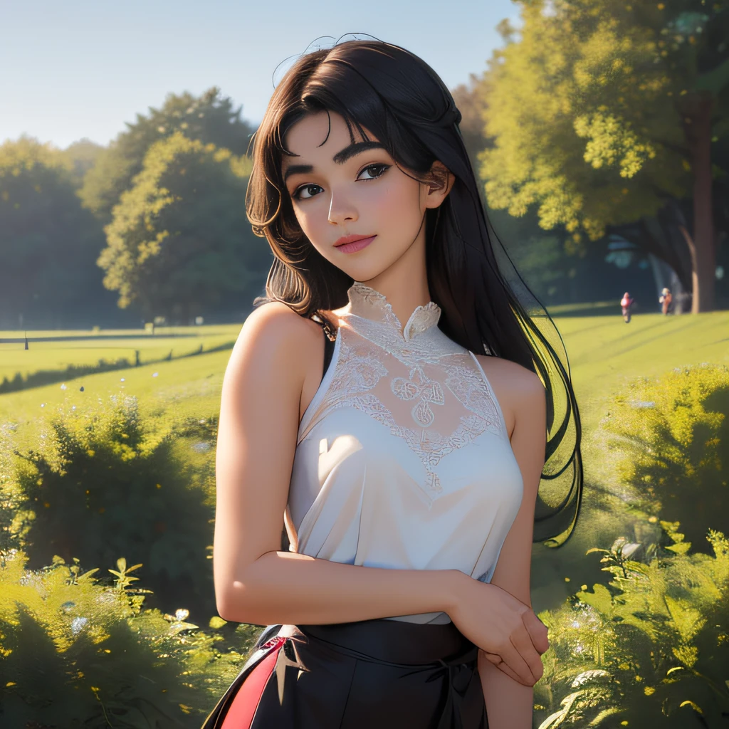 (extremely detailed 8K wallpaper:2), (photo:2), (22 years old Xuan Beautiful girl:2), (gives a lecture to friends:2), Detailed (Face & Eyes), (hyper realistic:1), (Highly detailed:1), (Epic Realistic:1), rim light, (Maximum details:1), Cosy, (body complet:1.3), (looking a viewer:2), (Attractive qualities of a woman:2), (attractive female:2), (Attractive:2), Smile, intelligence, sympathy, Grace, A sense of style, Fitness, Care, optimism, (sensitivity:2), frankness, Romantic gestures, playfulness, Fashion Sense, (sensuality:2), charm, modesty, Thoughtfulness, (femininity:1), flirtatiousness, warmth, (Physical Attractiveness:2), beautiful smile, Love of Life, Strength and power, Vulnerability, curiosity, wonder, Love, (Nature's prehistory:2), Kawaii, waifu, beautiful breasts, (attractive body:2), (handsome body:2), BEAUTIFUL POSE, attractive pose, (nice feet:1.0), (beautiful clothing:1), (Classic clothes:2), (elegant clothing:2), (European Clothing:2), detailed clothes, (upskirt:1), (blouse:1), (provocative pose)