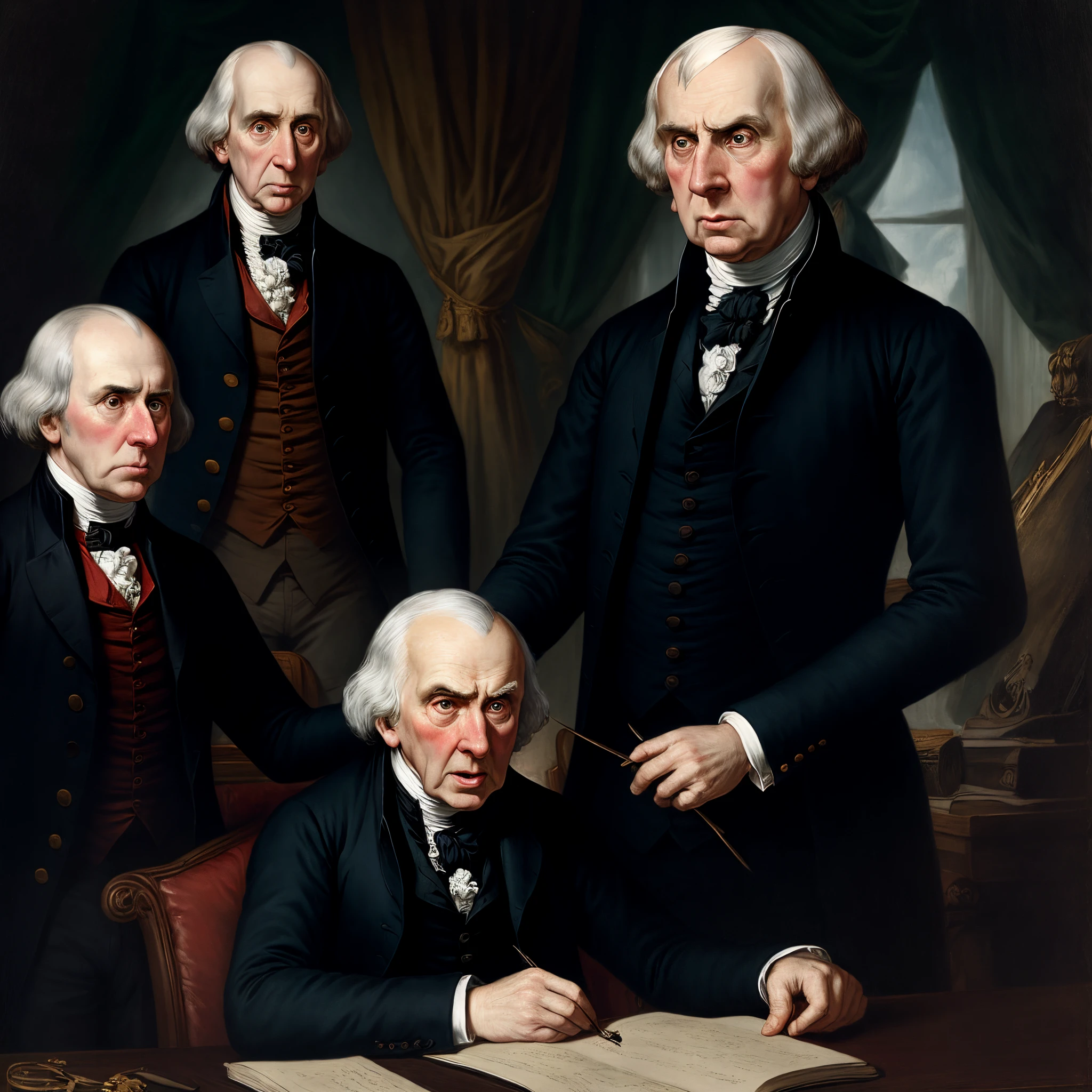 James Madison scared and shocked