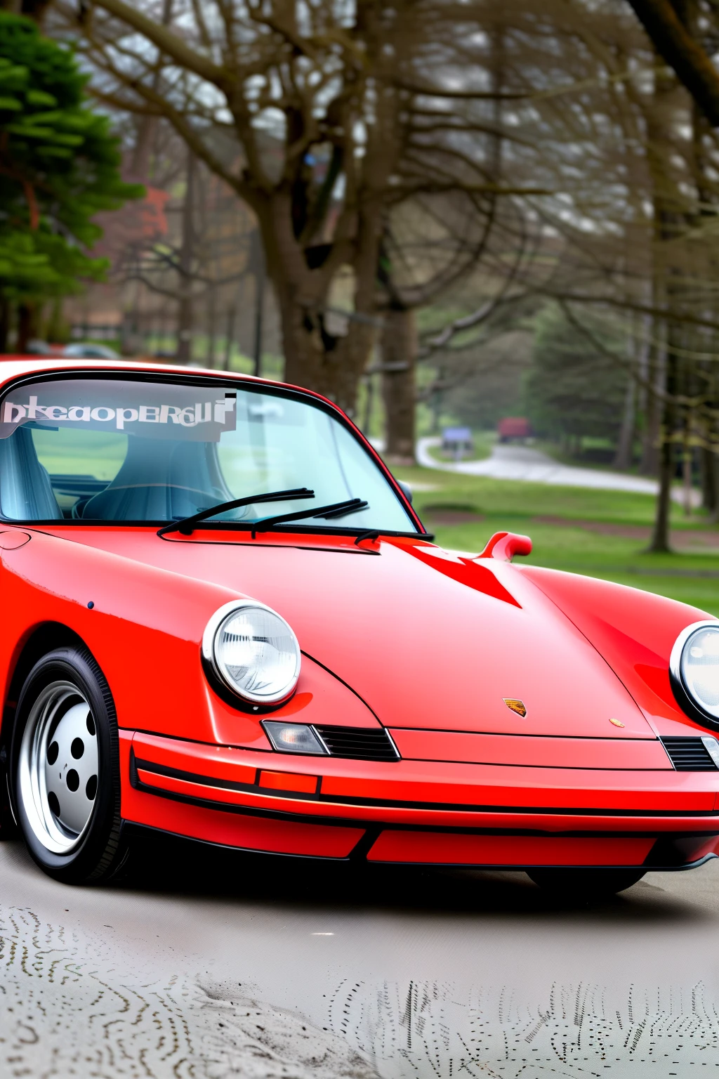 80s porsche sitting on cardboard boxes