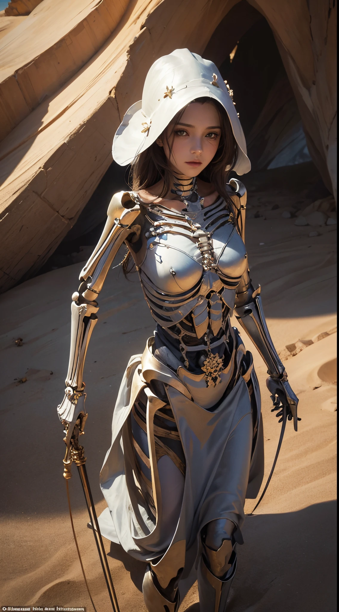 skeleton figure of time, sark drapping, dissolve, sand, high detail, award winning masterpiece with incredible details . Non-representational, colors and shapes, expression of feelings, imaginative, highly detailed