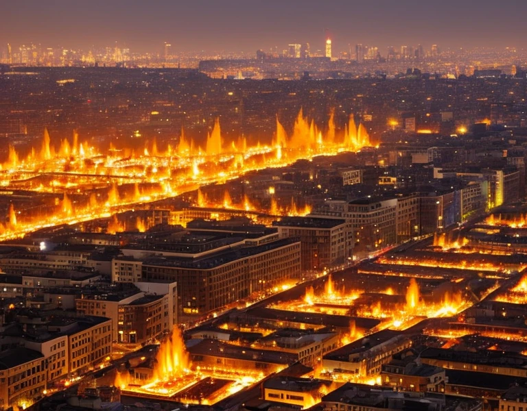 city of burning incense, people in tears, mythology