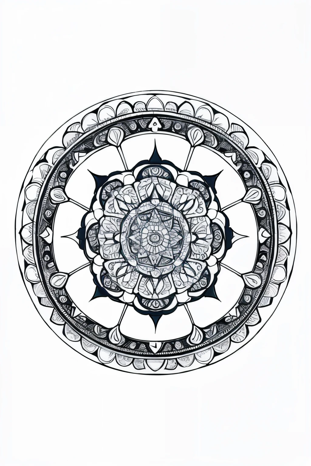 mandalas para colorear, easy for kids