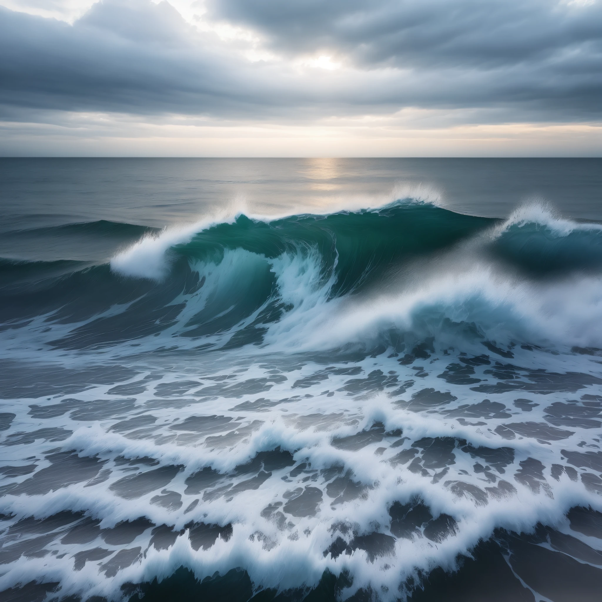 sea winter cloudy