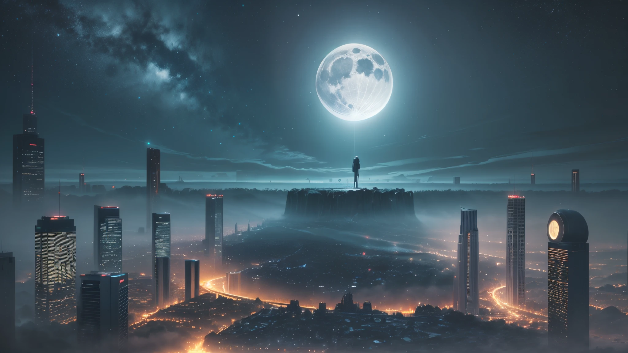 Utopian Worlds, photorealistic, moonlight --auto --s2