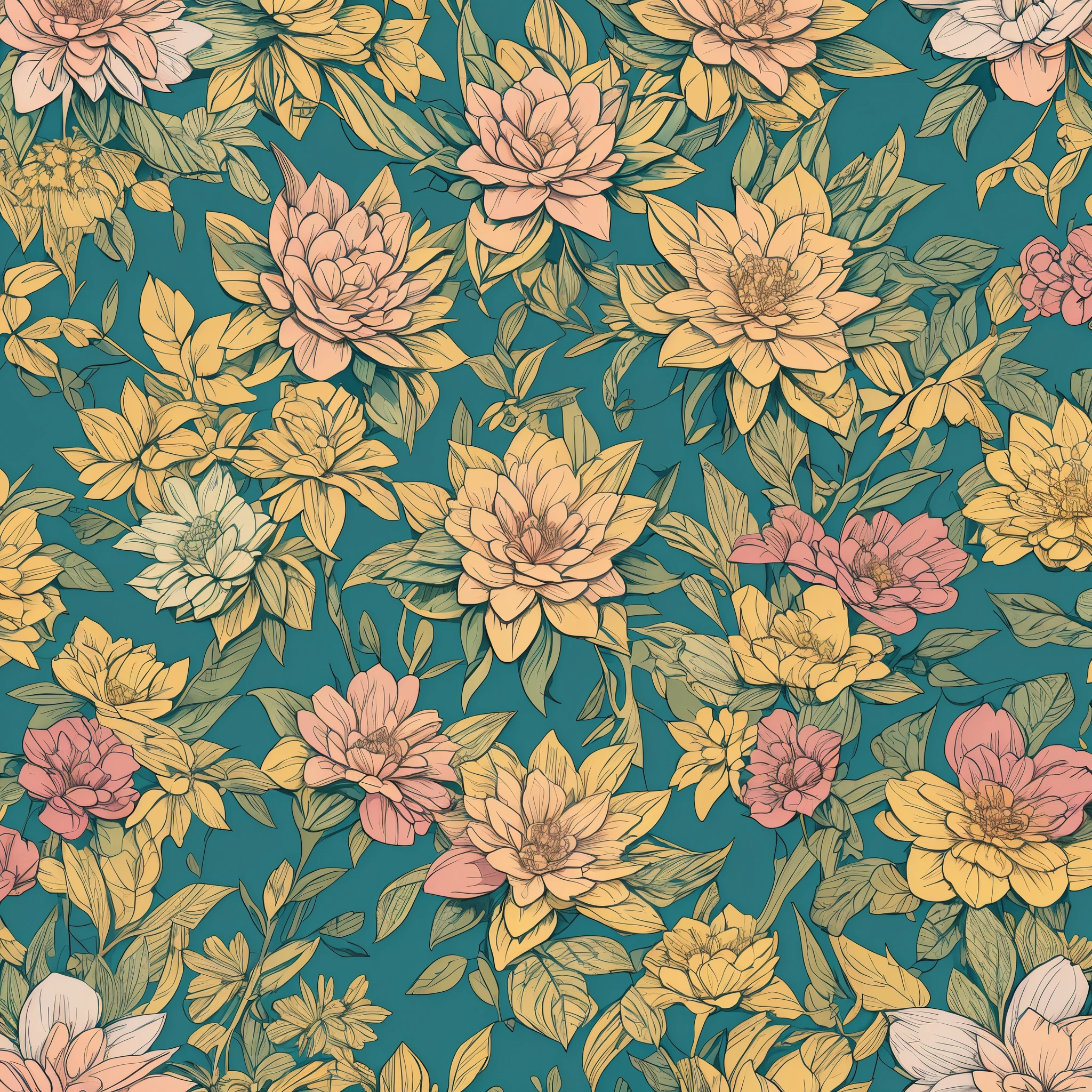light color flowers, digital paper, pattern, high resolution --auto --s2