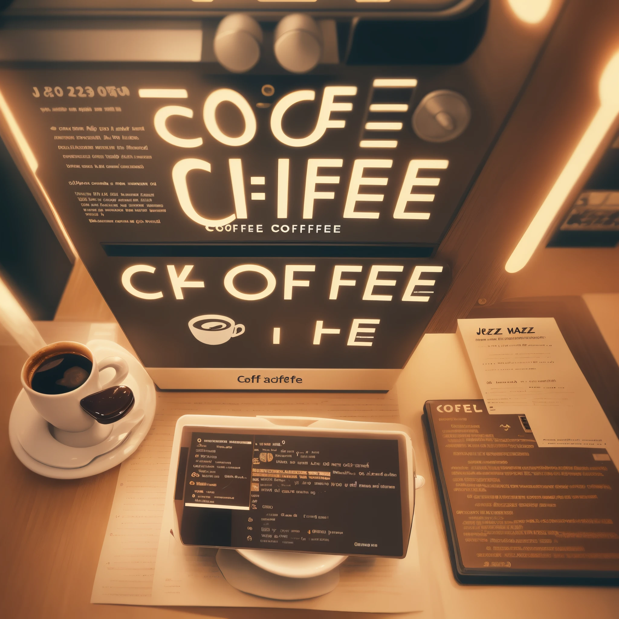 jazz coffee，Text-based