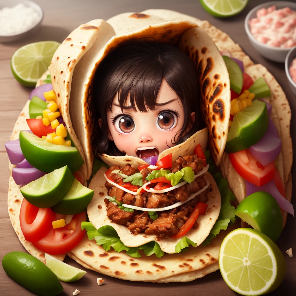 burrito scared of tacos