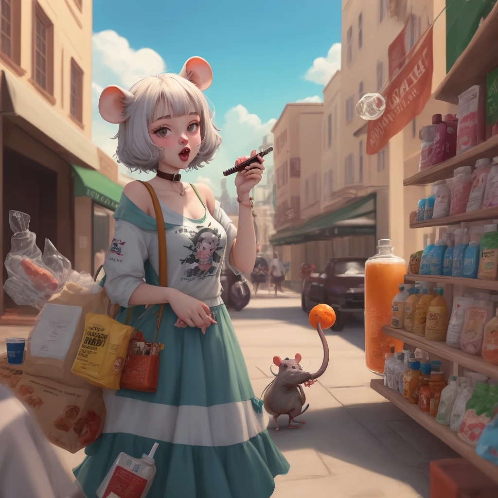 Irresponsible rat girl summer with lots of drugs