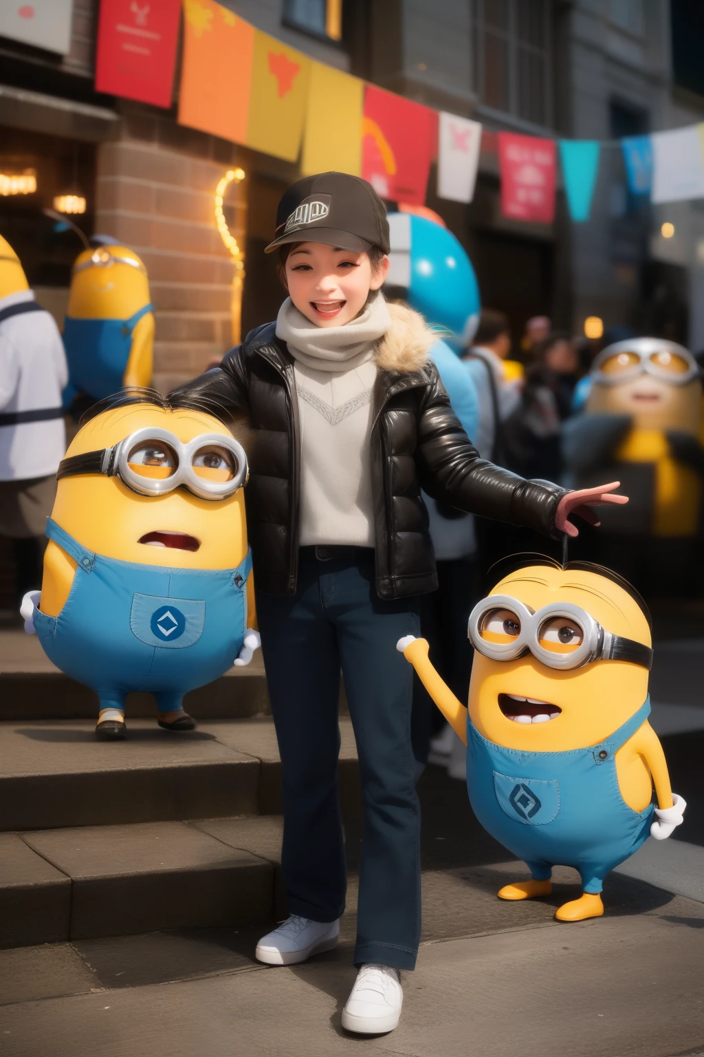 Minion from despicable me movie celebrating Hanukkah