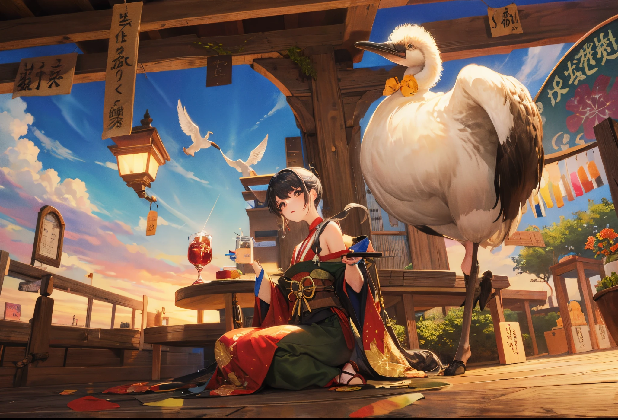Shikimaru nara as an ostrich