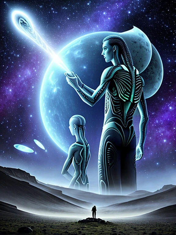 Aliens Greys healing human being