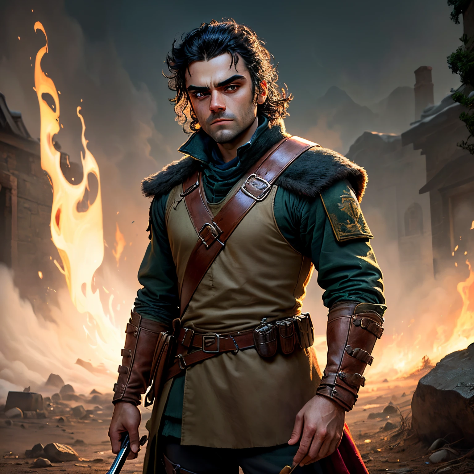 Oscar Isaac como un soldado del norte de juego de tronos
