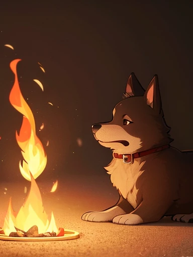 dog,fire