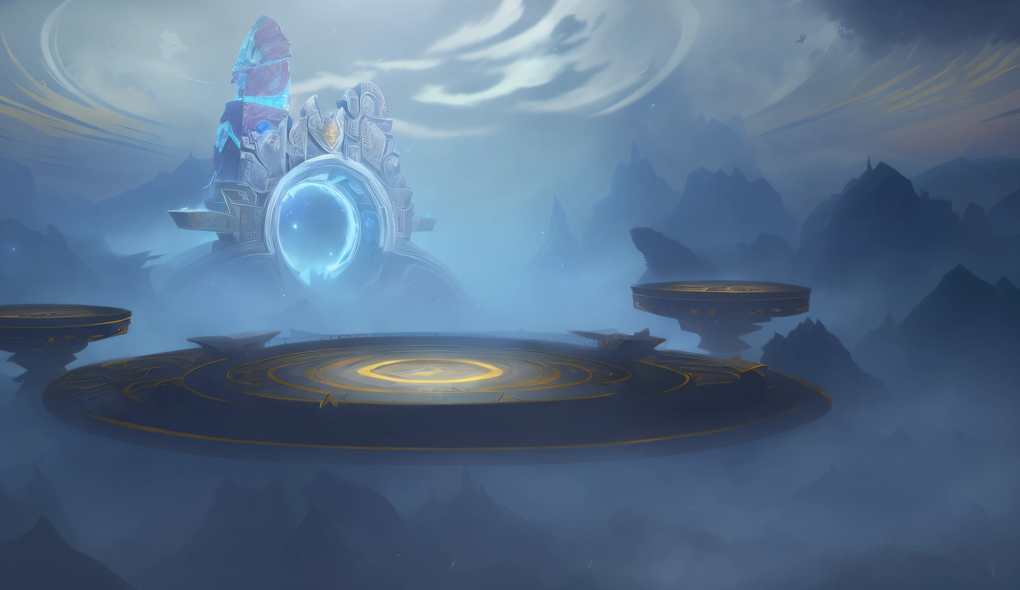 Game scene design,The mysterious world of games,DOTA2 art style,extreme hight detail,Epic composition,Engine rendering,3Drenderingof,arena background, Mysterious world,arena background, Stunning mystery background, background aerial battle, 8 k hd wallpaper,concept-art, Dota2,Game background.