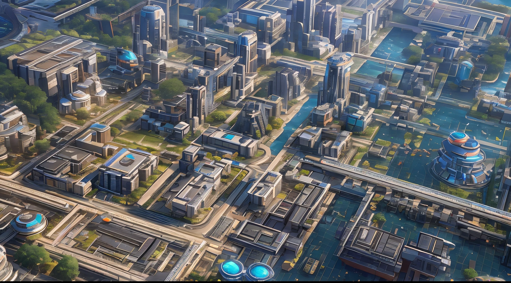 aerial perspective,(Utopian world:1.4),Beyond imagination,Overclocked renderer,bokeh effect,high high quality,16K resolution,(Best quality),(tmasterpiece),ultra - detailed,Detailed details,Accurate