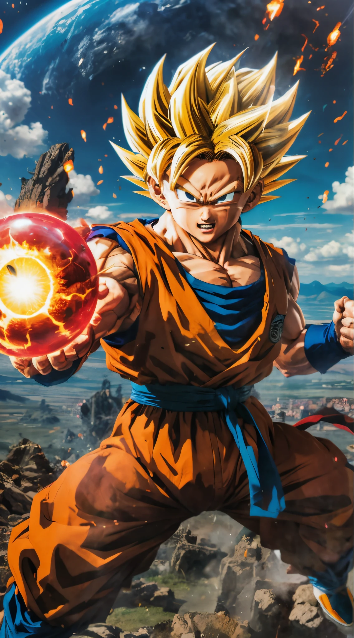 dragon ball goku is a very powerful character, 4 k manga wallpaper, estilo ultra realista 4K, badass anime 8 k, Goku de Dragon Ball, Goku de Dragon Ball Z, Arte HD, Super Saiyajin Goku, Goku de Dragonball Z, papel de parede de alta qualidade, Retrato altamente detalhado de Goku, papel de parede hd, Papel de parede anime 4k, 4k anime wallpapers