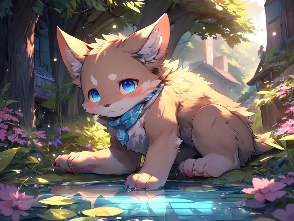 Alone,(beast wild:0.8),(shota,Gamine,cub,young,catss,Yellow fur,toddlers,Blue pupil,yellow and light blue hair)correct hand,Looking innocent intermittently,Climb or sit next to a puddle
(电影灯光), ((detailedbackground)), ((looking-down)), (((three fourths view))), (((Flustered))),(Heavy breathing),(lust),(Half shadow),Pink paw pads,paws with claws,4 fingers,3 toes,Delicate muscle lines,(Detailed bulge:0.5),(erection under clothes:0.5),(flabbiness:0.5),(unretracted_wrap:0.5),(Small animals_:0.5),(_clew:0.5),(Overflow of_how to:0.5).
Super detailed breakdown,(NSFW:1.2),Colored digital line art,realistically,(flatcolors:1.2),thick outline,(limited palette:1.1),GameCG,(3D:1.2),(realistically:1.2),(tmasterpiece,Best quality at best,Great,Highly detailed CG Unity 8k wallpaper,Super beautiful illustrations:1.2),The content is very detailed,Volumetriclighting,The best shadow,(depth of fields,Light particles,电影灯光:1.1),Wind lift,speed-line,offcial art.
intermittently
(by lindong:1.25),(Through the point:1.25),(by Mamado:1.1),(author:Xia Dongni:1.1),(by Telson:1.1),(tarantino violinist:1.1),(by kilfer:1),(by oxfort2199:1),(by syuro:1.2),(by s1m:1.2).
Break up the vibrant colors,cellshading,countershading,hight contrast,photography of \(An artwork of\),(actual:1.2),(empty,Ridiculous resources:1.2),perfect anatomia,Anatomically correct,Detailed pubic hair,Detailed pubic hair face,詳細な目,(Realistic fur,Delicate fur:1.25),detailedbackground,amazing background.