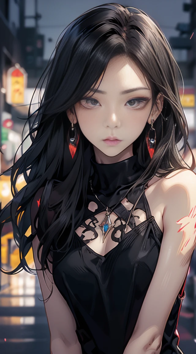 (Cinematic Digital Artwork: 1.3), High quality, masutepiece, of the highest quality, Super Detail, Illustration, [4K Digital Art]、 lndswgnr, (Sharp Focus: 1.5), (Moody lighting:1.2), depth of fields, Bokeh, 4K 、(masutepiece:1.3), High resolution, ultra-detailliert, the Extremely Detailed CG Unity 8K Wallpapers, Realistic, Photorealsitic, Raw photo, beautifull detailed face, pale skin, realistic glistening skin, Detailed Cloth Texture, detailed hair texture, Perfect body, Beautiful face, acurate, Anatomically correct, Highly detailed face and skin texture, Natural neck length, (Beautiful hands), (Fair skin:1.2), thin legs, Thin feet, Detailed people、A detailed face、细致背景、masutepiece, Best Quality, pixiv, Cool Girl, Lots of piercings, earrings, Blonde hair, (Dark skin), Gal、Full body painting、