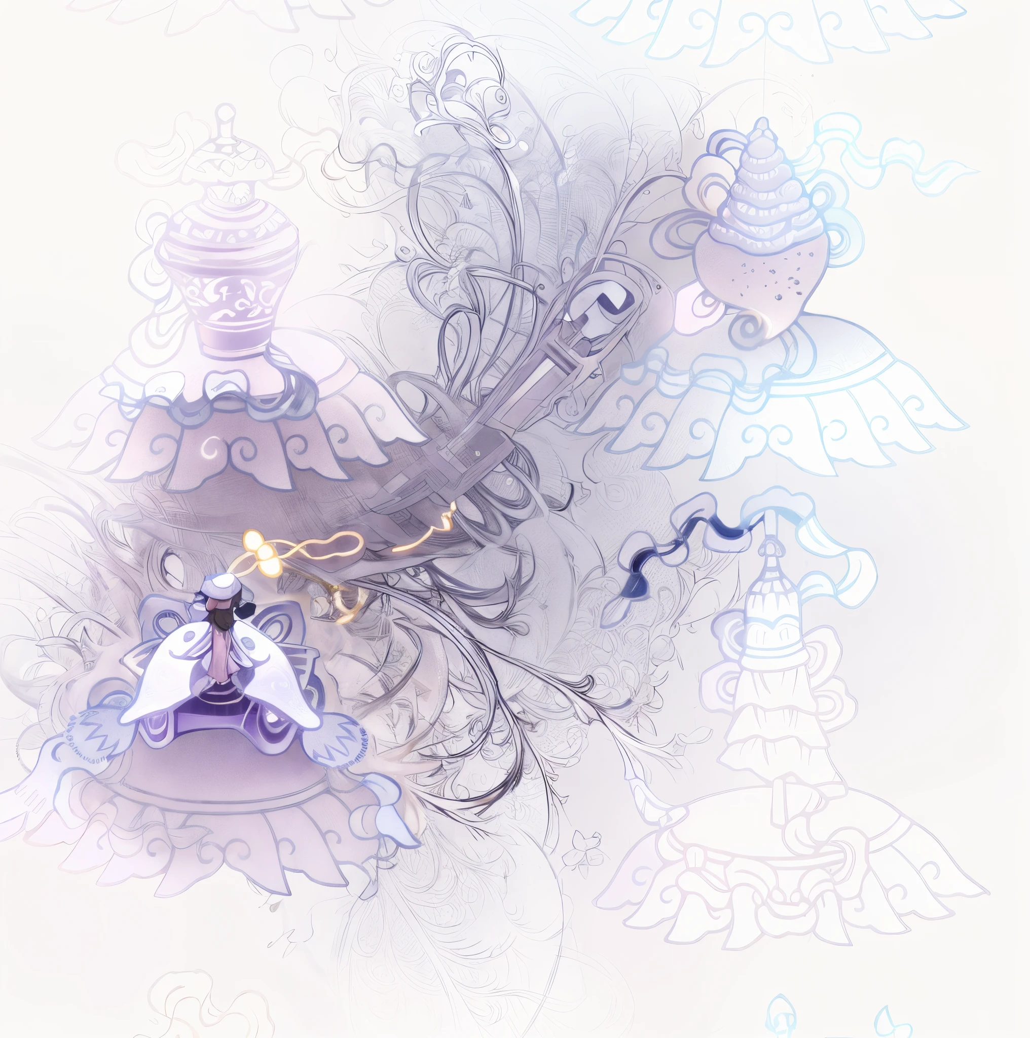 No characters appear in the ultra-clear version of the magic weapon