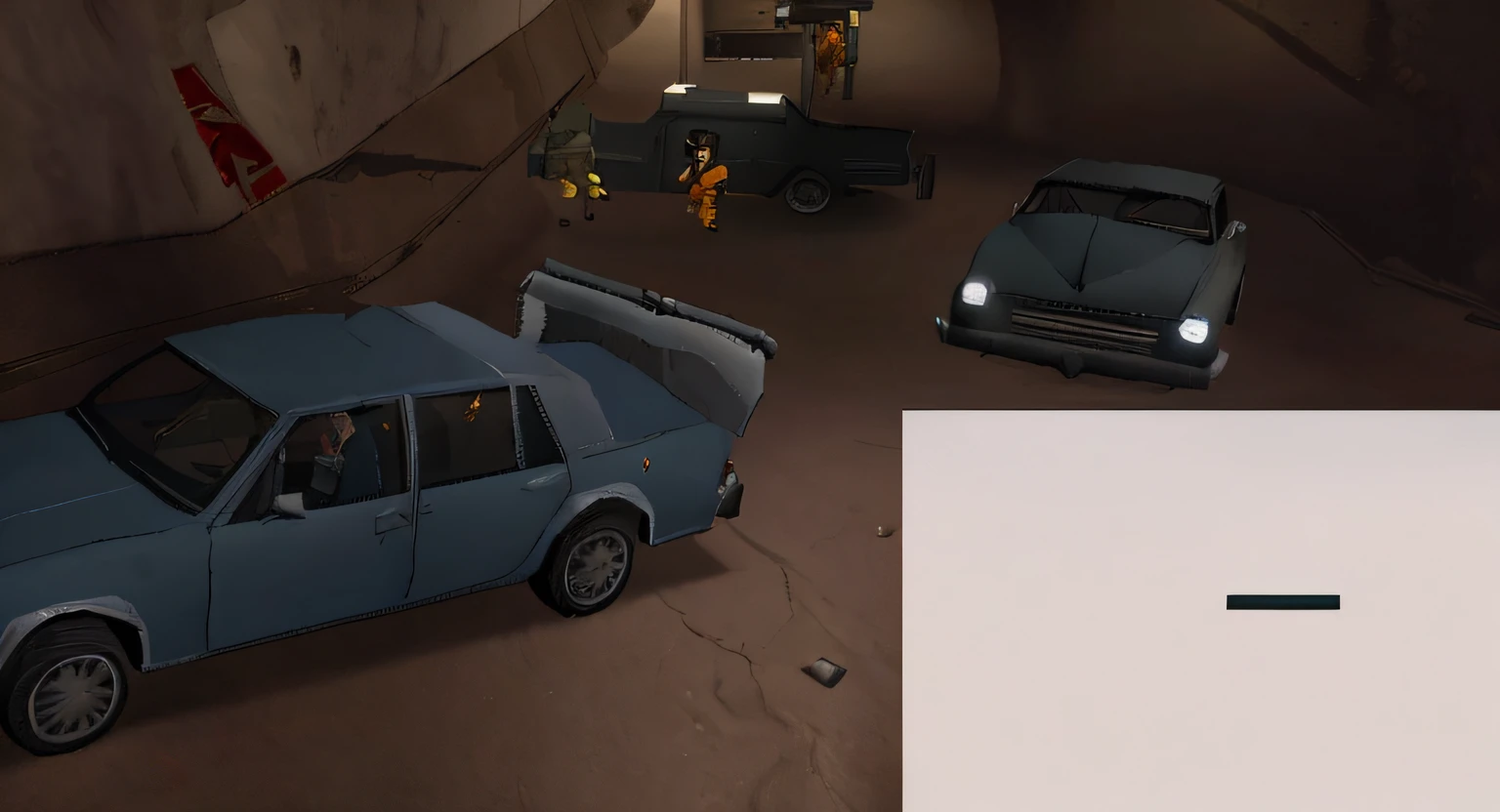 there are two cars passing down a street in a tunnel, Gta, car chase scene, action scene screenshot, PS 2 captura de tela, in game graphic, carros realistas, Captura de tela do videogame, em Gta vice city, in - jogo, No jogo, Captura de filme widescreen, Car chase, Gta vice estilo da cidade, em GTA San Andreas, Captura de tela de jogabilidade interior, Grand Theft Auto Estilo