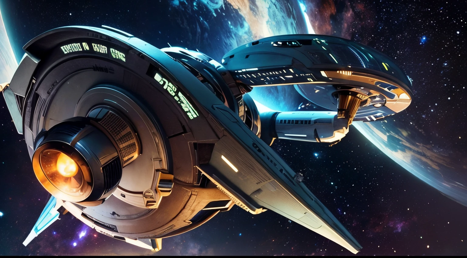 star trek starship enterprise:0.2, Mexico, surrealistic, ighly detailed,8K、kosmos、Stars of the Galaxy々、