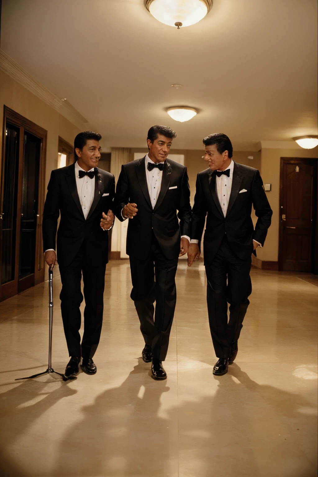 Their faces are not Dean Martin, Frank Sinatra or Sammy Davis