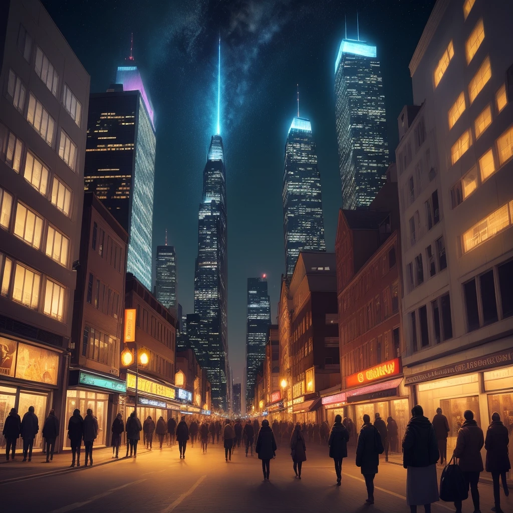 Deities　background is city at night