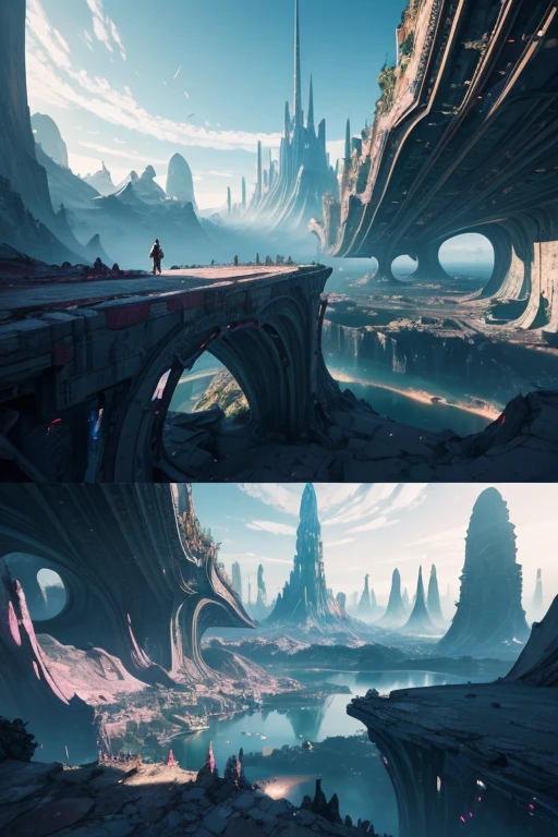(best quality,4k,8k,highres,masterpiece:1.2),ultra-detailed,(realistic,photorealistic,photo-realistic:1.37),dystopian landscape,abstract colors,contrasting shades,ethereal lighting,black and white,utopian vision,futuristic elements,pop of vibrant hues,seamless fusion,harmony and chaos,beautifully surreal,detailed architecture,imaginative landscapes,multiple worlds converging,imagination unleashed,polished textures,dreamlike atmosphere,colorful utopian society,blurred boundaries,nostalgic undertones,harmonious disarray,whimsical elements,sharp details,utopian dystopia,mesmerizing colors,dramatic contrast,otherworldly manifestation,vivid dreamscape,grandiose structures,captivating composition,convergence of realities,abstract yet tangible,futuristic technology,unexpected encounters,boundless creativity,awe-inspiring wonder,innovative imagination,utopia reborn