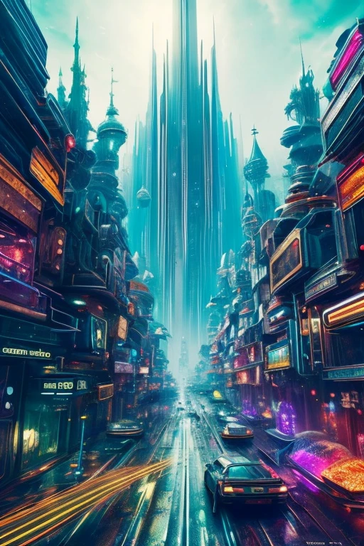 (best quality,4k,8k,highres,masterpiece:1.2),ultra-detailed,(realistic,photorealistic,photo-realistic:1.37),dystopian landscape,abstract colors,contrasting shades,ethereal lighting,black and white,utopian vision,futuristic elements,pop of vibrant hues,seamless fusion,harmony and chaos,beautifully surreal,detailed architecture,imaginative landscapes,multiple worlds converging,imagination unleashed,polished textures,dreamlike atmosphere,colorful utopian society,blurred boundaries,nostalgic undertones,harmonious disarray,whimsical elements,sharp details,utopian dystopia,mesmerizing colors,dramatic contrast,otherworldly manifestation,vivid dreamscape,grandiose structures,captivating composition,convergence of realities,abstract yet tangible,futuristic technology,unexpected encounters,boundless creativity,awe-inspiring wonder,innovative imagination,utopia reborn