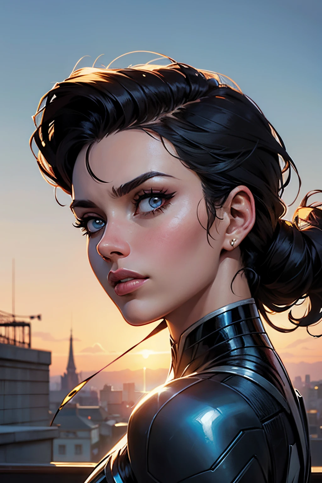 (best quality, ultra detailed, realistic: 1.37), vivid colors, portraits, Lux, detailed eyes, winking, cute smile, close-up face, long eyelashes, dark night sky, ethereal glow, shining stars, magical atmosphere,Angry female boxer raises her hands in fighting position, closed room, photos from head to toe, the photo was taken about 4 meters away, Stand Straight, two hands, 2 legs, 5 fingers, bare feet, with boxing gloves, makeup , mascara, soft or colored lips, minimalism, monotonous, simple color palette, clean and crisp design, fluid silhouette, tracksuit, battle garment, high waist shorts, simple dresses, shirts and shirts, asymmetrical, Geometric, materials elegant and luxurious.  and design, Simple, Minimalist accessories, unique design, Simple silhouette, Elegant and mature printing, Simple and sophisticated style, Elegance, Minimalism, High quality materials, Cool city print, Haute couture, Simple and sophisticated,