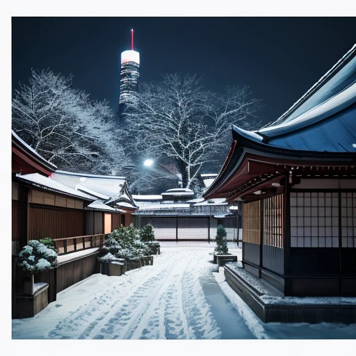 The background is the cityscape Cang dark blue bloo Linear architecture moderno Contrasty silence Classical figures are aristocratic noble femele age 30s adult-like Shorthair Adult face A dark-haired cool winter PD Grace royal family noble Straight face light skinned A Japanese style