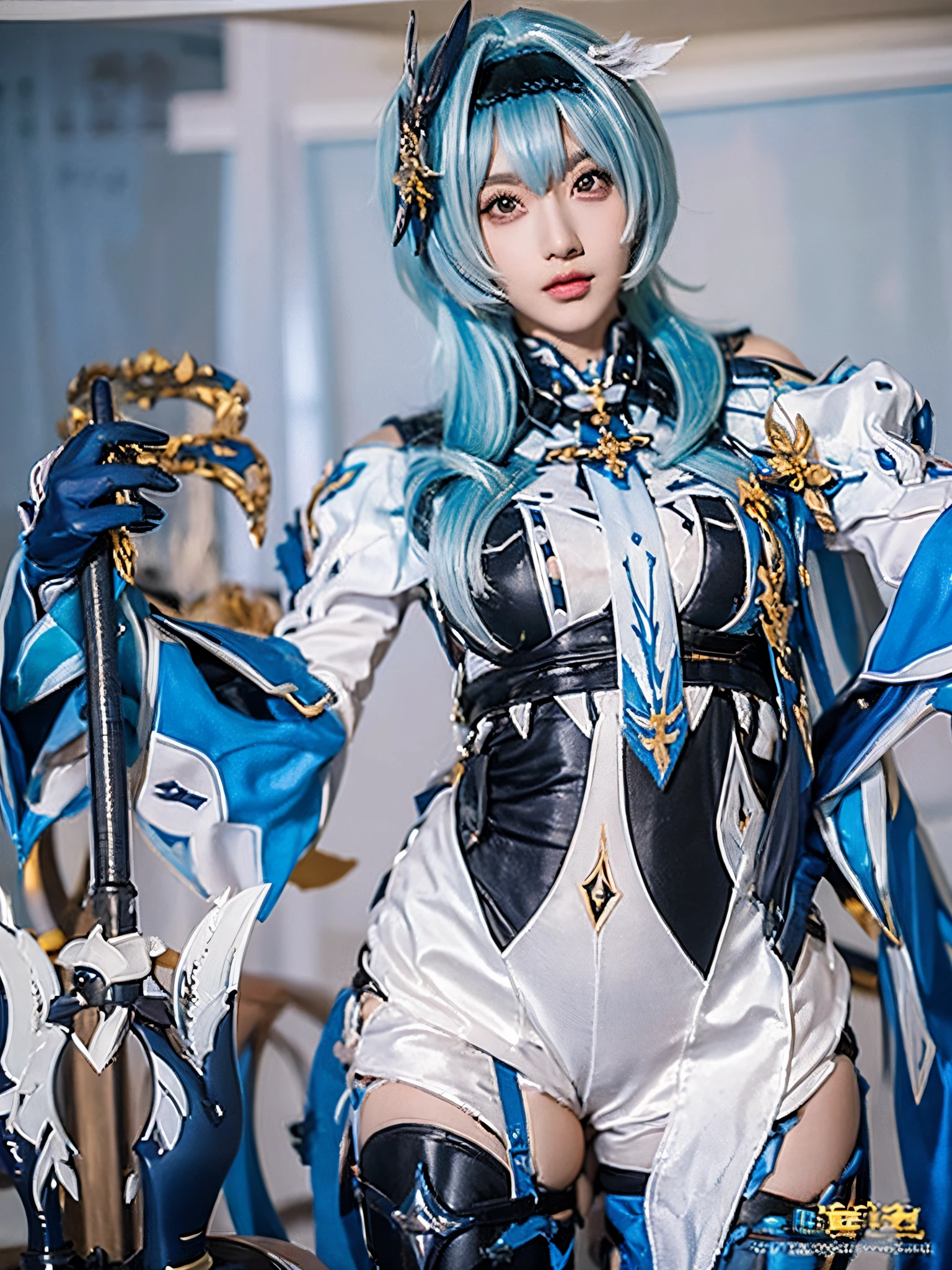 Arav poses for photos in cosplay costume, Anime girl role play, anime cosplaying, Gorgeous Role Play, roleplaying, 《the original god》Keqing in, Professional role-playing, anime figure; Full-body art, from heaven 2, rpgmaker, full role play, Outfits with blue accents, full body xianxia, elegant glamourous cosplay, Charming cosplay, from overwatch