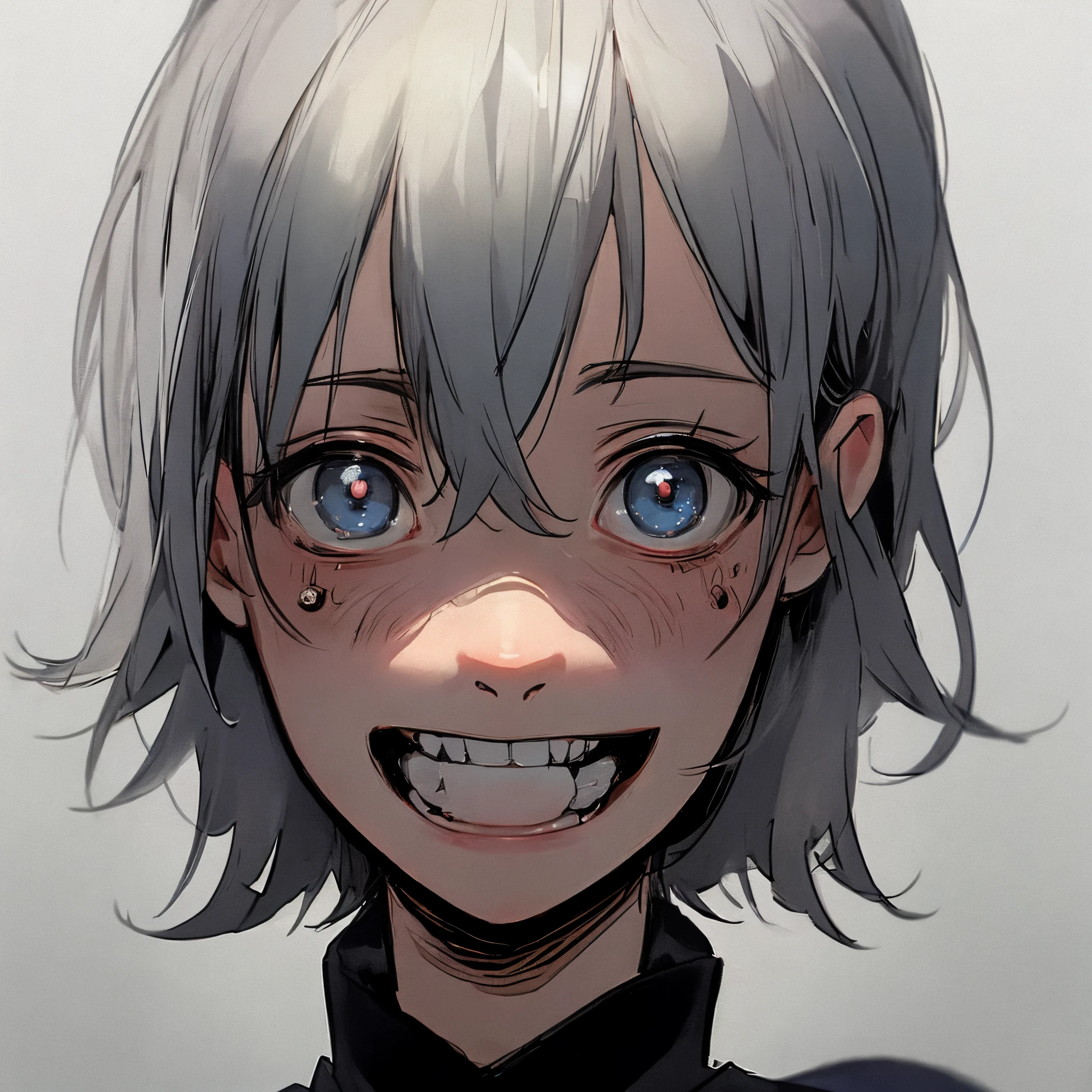 Anya with a creepy otaku face
