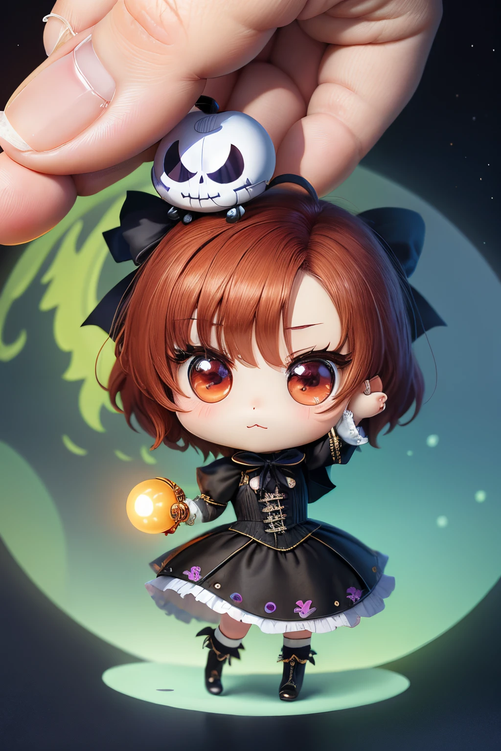 masterpiece、top-quality、ultra-detailliert、(Chibi Chara:1.27)、The Nightmare Before Christmas