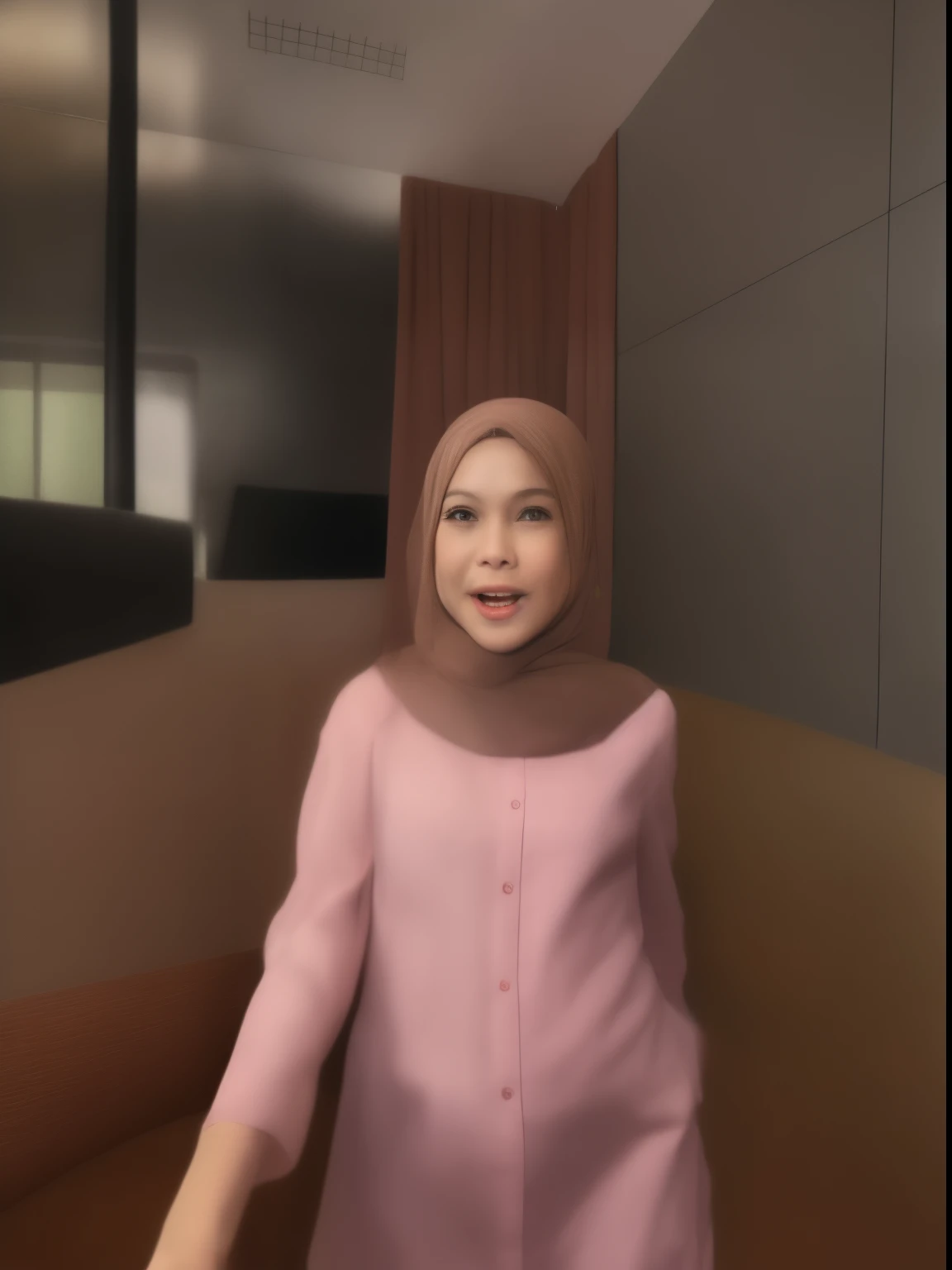 PREGNANT HIJAB MALAY GIRL,, IMF as a good Guy, TECHNOLGY, AI, futuristic, blockchain, International Monetary Fund, (MATRIX WORLD), ((look In front at the camera and open your mouth)).