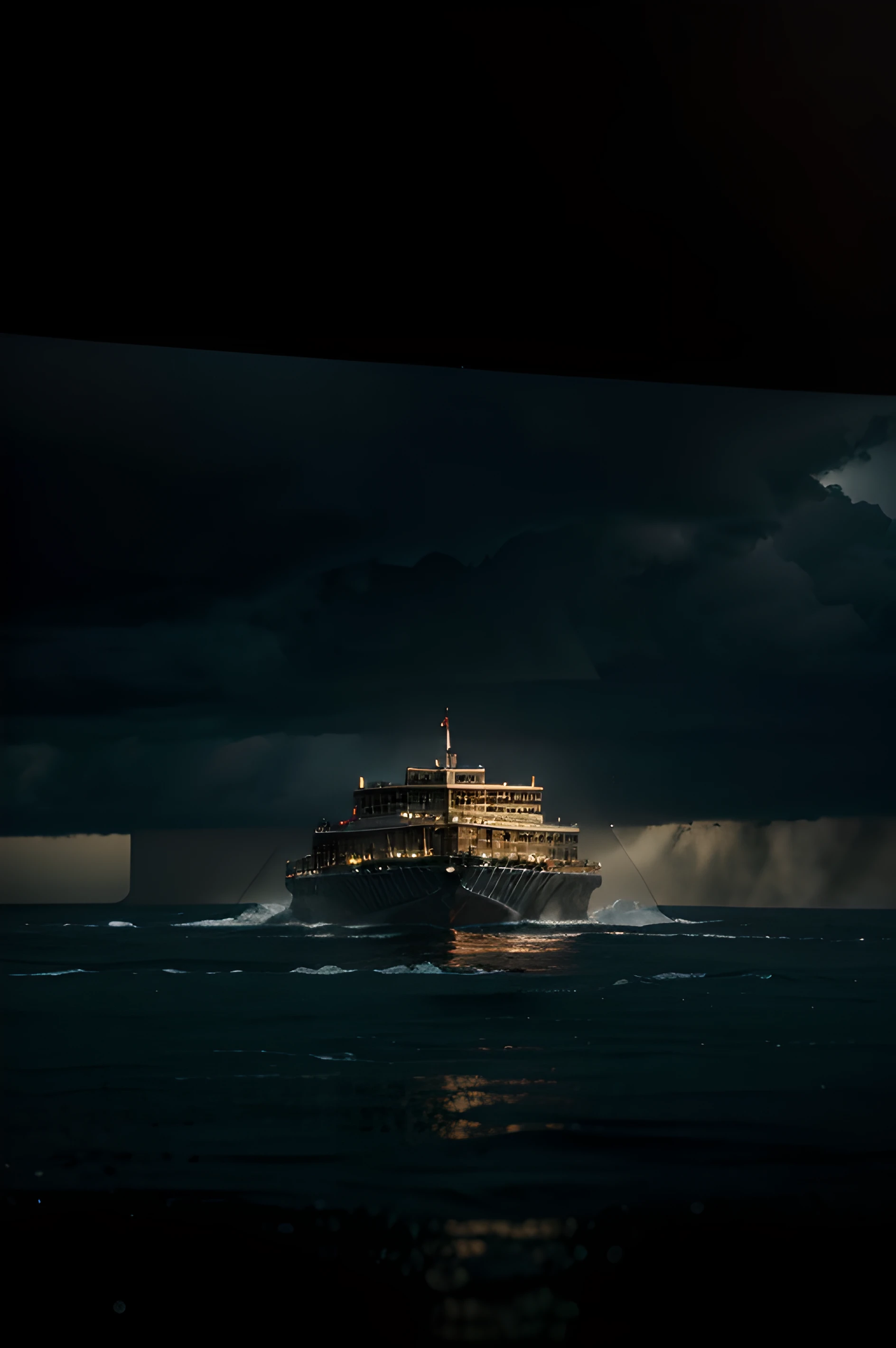 a background that implies rain and the ark of noah