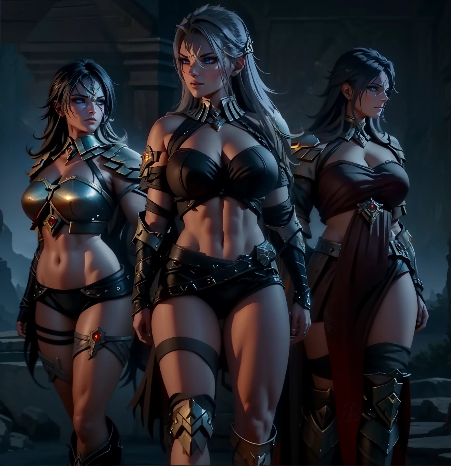 Asgard，valkyrie，Senhora Cavaleiro，anatomia correta，epic fantasy digital art，tmasterpiece，8k，high-definition resolution，Desenho detalhado，alta qulidade，, Epic composition,