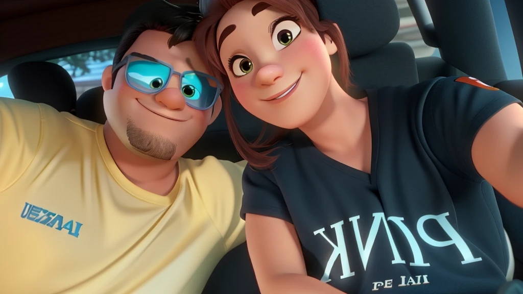um casal disney pixar, alta qualidade, melhor qualidade