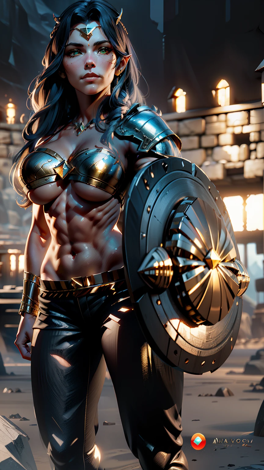 Asgard,valkyrie,Senhora Cavaleiro,anatomia correta,epic fantasy digital art,tmasterpiece,8k,high-definition resolution,Desenho detalhado,alta qulidade,, Epic composition,