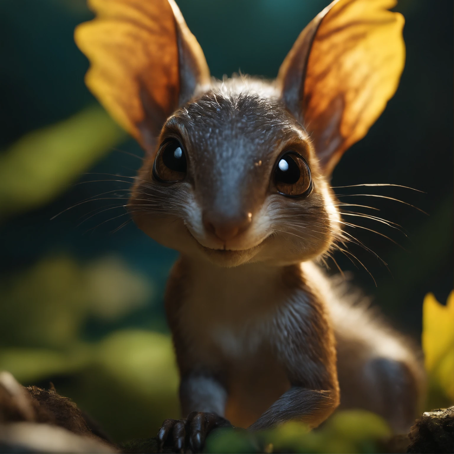 gremlin, squirrel, bright silver and brown, long tail, engulfed in yellow flames, flame clothing, Best Quality, Masterpiece, in style of dark fantasy art, In the cave,Small male goblins, large ears, snook, trunk, tousled, big eyes, He stands near the lake, Cute creatures from space. Terraforming. Alien Flora, Miki Asai Macro Photography, a closeup of a, Ultra Detailed, Popular on ArtStationH, sharp-focus, studio photo, intricate details, Highly detailed, Author:by Greg Rutkowsky: details face, detailed skin, 真实感, Realism,Brad Jongsan walks in the jungle (Night of the Fireflies), (higly detailed: 1 1), rough face, natural skin, hiquality, NSFW, pretty eyes, (Detailed face and eyes), (s face: 1 2), tumult, Complementary, real-photo, .....PSD, Lightweight Film Photography, sharp-focus, contrast lighting, Detail Skin, high resolution 8k, Crazy detailing, Realistic, professional photo of a, 8K UHD, dslr, soft light, hiquality, film grains, Fujifilm XT3
